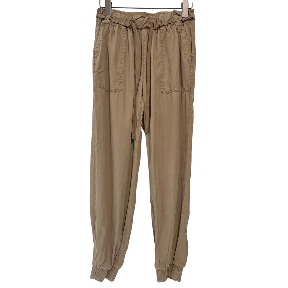 Universal Thread Womens Tan Khaki 100% Lyocell Elastic Waist Jogger Pants‎ Small